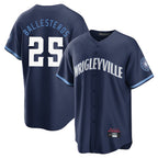 Chicago Cubs #25 Mois¨¦s Ballesteros Player Navy City Connect Home Game Stitched Baseball Jersey