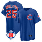 Chicago Cubs #25 Mois¨¦s Ballesteros Player Royal 150th Anniversary Home Game Stitched Baseball Jersey