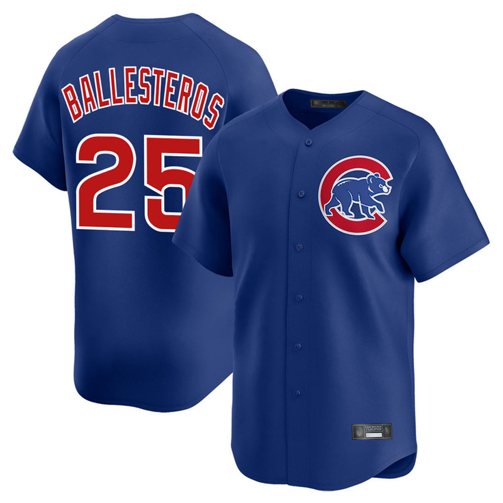 Chicago Cubs #25 Mois¨¦s Ballesteros Player Royal Limited Home Stitched Baseball Jersey