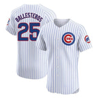 Chicago Cubs #25 Mois¨¦s Ballesteros Player White Limited Elite Home Game Stitched Baseball Jersey
