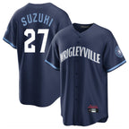 Chicago Cubs #27 Seiya Suzuki Player Navy City Connect Home Game Stitched Baseball Jersey
