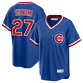 Chicago Cubs #27 Seiya Suzuki Player Royal Cooperstown Collection Limited Stitched Baseball Jersey