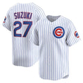Chicago Cubs #27 Seiya Suzuki White Home Limited Player Baseball Jersey