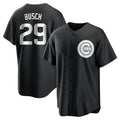 Chicago Cubs #29 Michael Busch Player Black Game Stitched Baseball Jersey