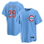 Chicago Cubs #29 Michael Busch Player Light Blue Home Game Stitched Baseball Jersey