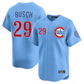 Chicago Cubs #29 Michael Busch Player Light Blue Limited Home Stitched Baseball Jersey