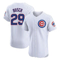 Chicago Cubs #29 Michael Busch Player White Limited Elite Home Game Stitched Baseball Jersey