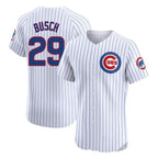 Chicago Cubs #29 Michael Busch Player White Limited Elite Home Game Stitched Baseball Jersey