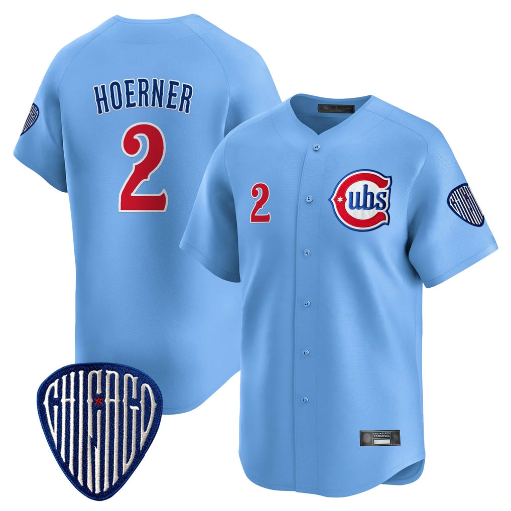 Chicago Cubs #2 Nico Hoerner Player Blue Vapor Premier Limited Home Stitched Baseball Jersey