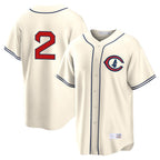 Chicago Cubs #2 Nico Hoerner Player Cream Field of Dreams Home Game Stitched Baseball Jersey