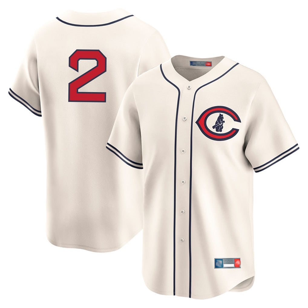 Chicago Cubs #2 Nico Hoerner Player Cream Field of Dreams Limited Home Game Stitched Baseball Jersey
