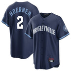 Chicago Cubs #2 Nico Hoerner Player Navy City Connect Home Game Stitched Baseball Jersey