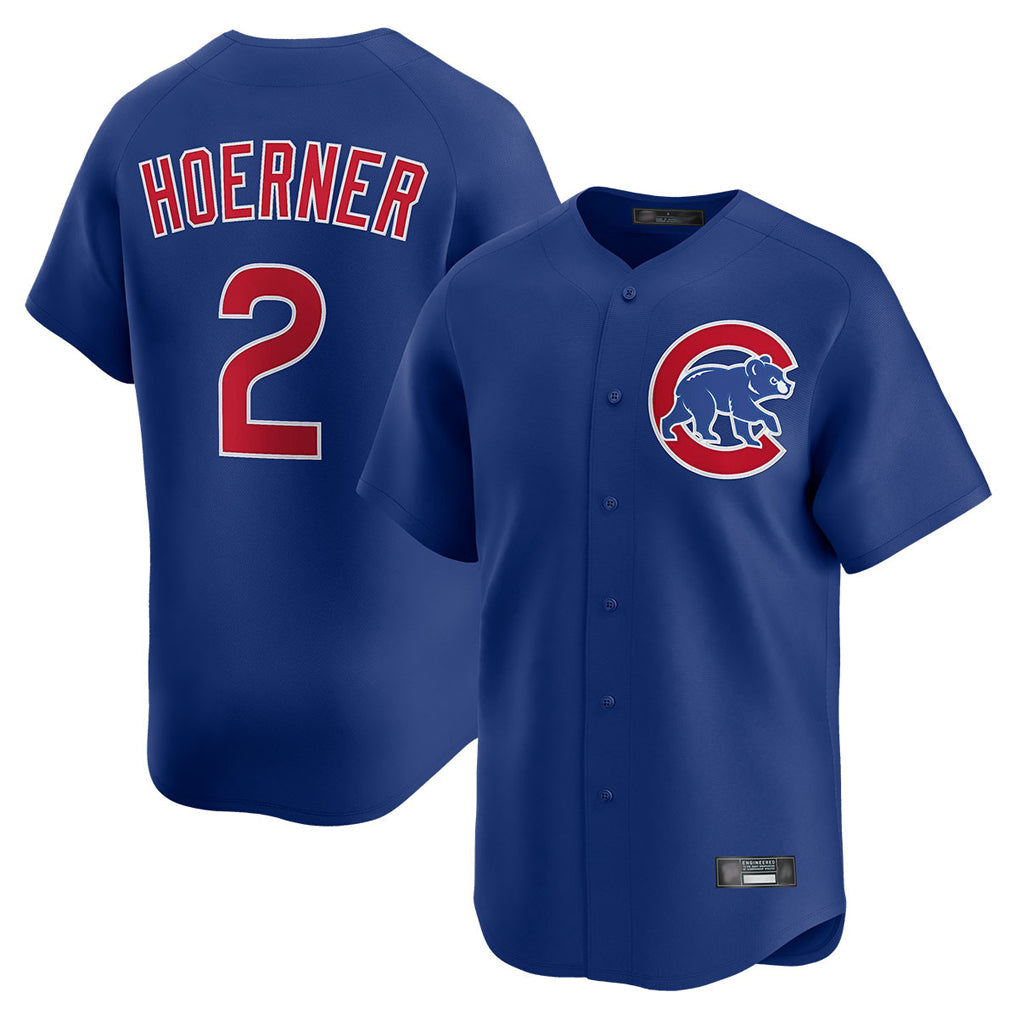 Chicago Cubs #2 Nico Hoerner Player Royal Limited Home Stitched Baseball Jersey