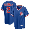 Chicago Cubs #2 Nico Hoerner Player Royal T-shirt Cooperstown Collection Limited Stitched Baseball Jersey
