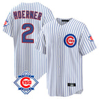 Chicago Cubs #2 Nico Hoerner Player White 150th Anniversary Home Game Stitched Baseball Jersey