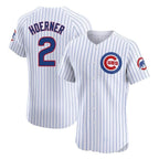 Chicago Cubs #2 Nico Hoerner Player White Limited Elite Home Game Stitched Baseball Jersey