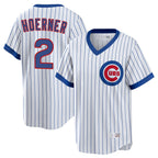 Chicago Cubs #2 Nico Hoerner Player White T-shirt Cooperstown Collection Limited Stitched Baseball Jersey