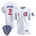 Chicago Cubs #2 Nico Hoerner Player White Vapor Premier Limited Home Stitched Baseball Jersey