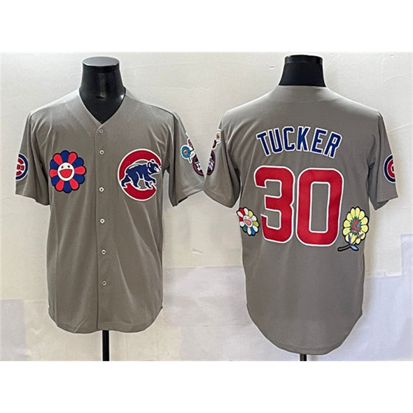 Chicago Cubs #30 Kyle Tucker Gray 2025 Tokyo Series Limited Stitched Baseball Jersey