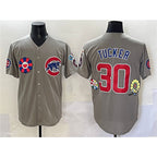 Chicago Cubs #30 Kyle Tucker Gray 2025 Tokyo Series Limited Stitched Baseball Jersey