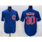 Chicago Cubs #30 Kyle Tucker Royal Cool Base Stitched Baseball Jersey