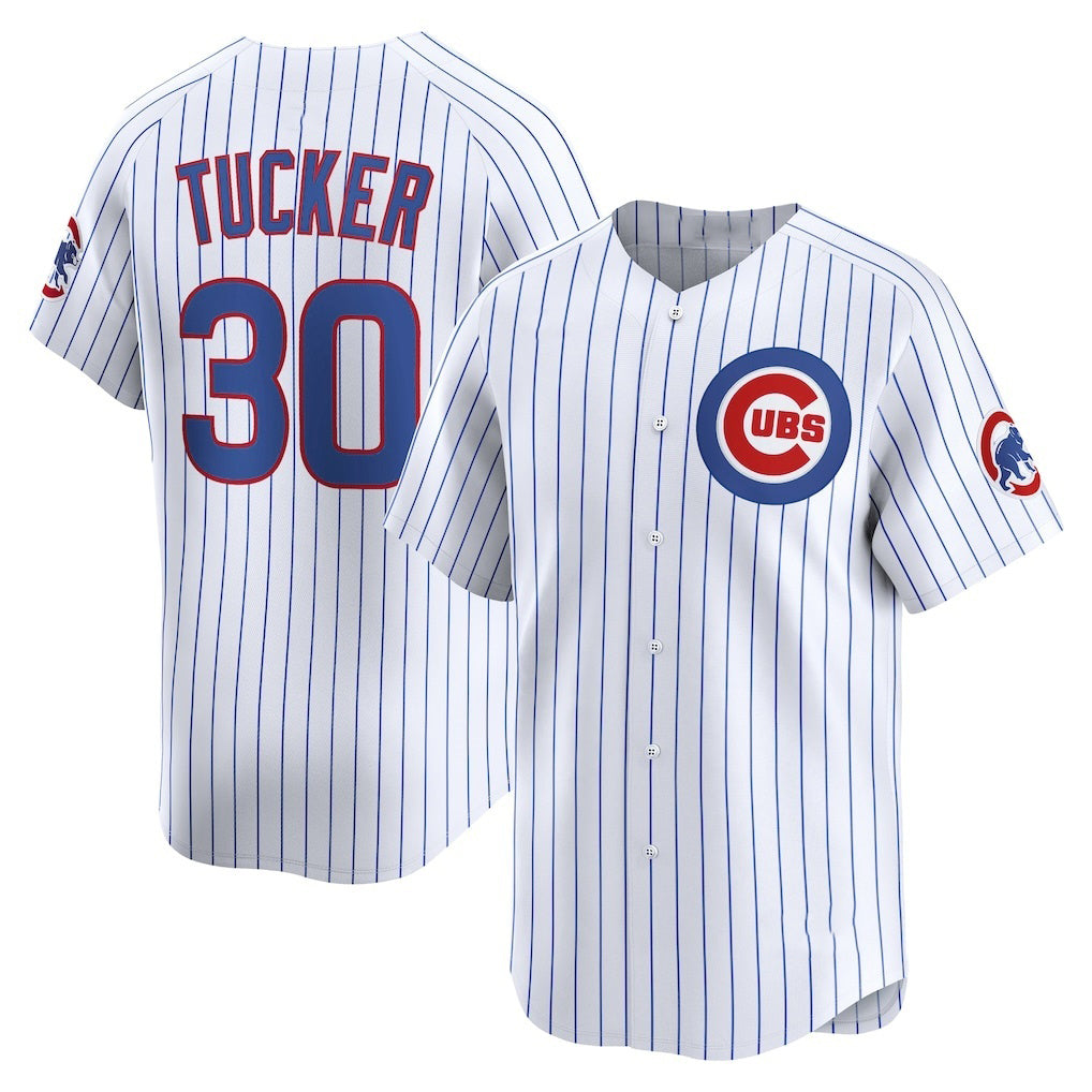 Chicago Cubs #30 Kyle Tucker White Home Limited Player Baseball Jersey