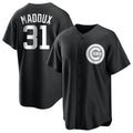 Chicago Cubs #31 Greg Maddux Player Black Game Stitched Baseball Jersey