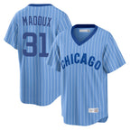 Chicago Cubs #31 Greg Maddux Player Blue Cooperstown Collection Limited Stitched Baseball Jersey