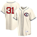 Chicago Cubs #31 Greg Maddux Player Cream Field of Dreams Home Game Stitched Baseball Jersey