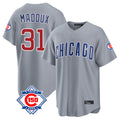 Chicago Cubs #31 Greg Maddux Player Gray 150th Anniversary Home Game Stitched Baseball Jersey