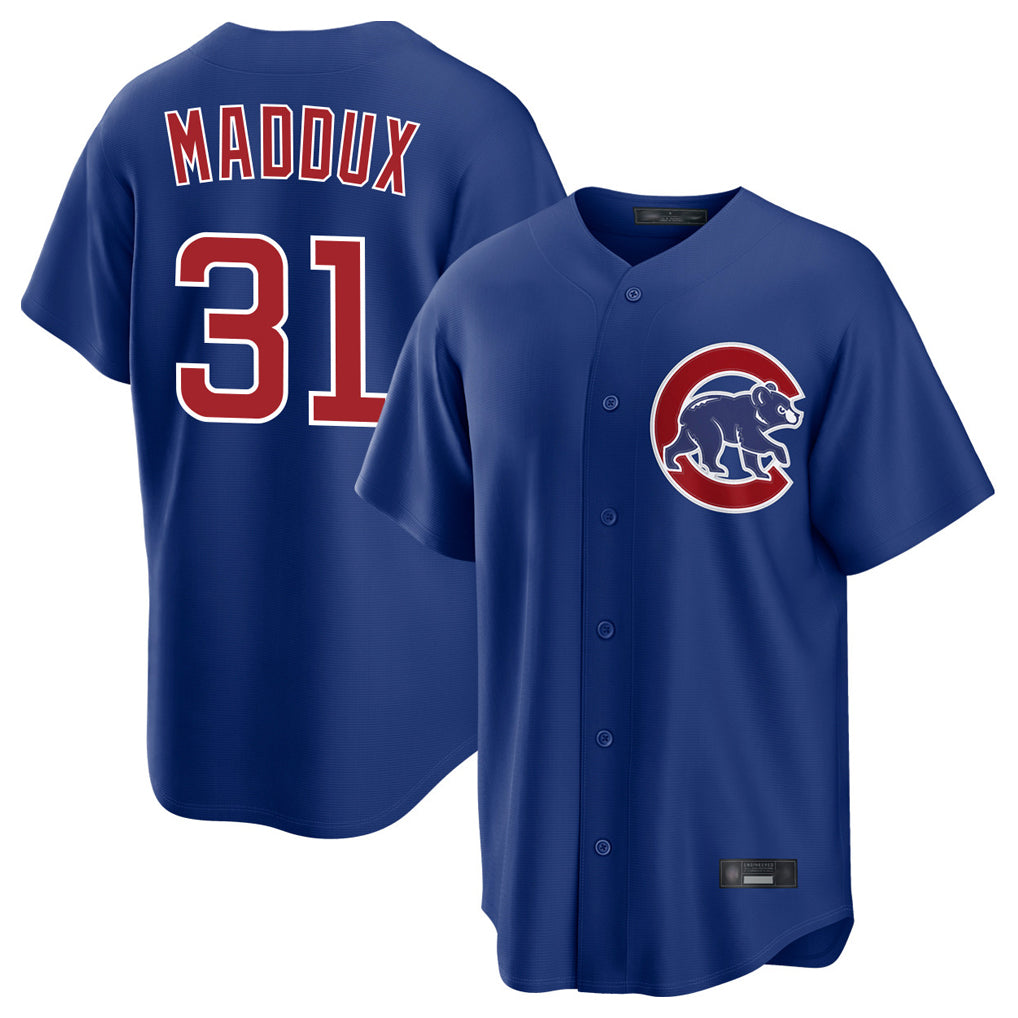 Chicago Cubs #31 Greg Maddux Player Royal Home Game Stitched Baseball Jersey