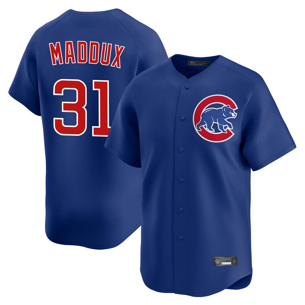 Chicago Cubs #31 Greg Maddux Player Royal Limited Home Stitched Baseball Jersey
