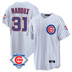 Chicago Cubs #31 Greg Maddux Player White 150th Anniversary Home Game Stitched Baseball Jersey