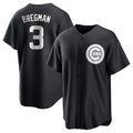 Chicago Cubs #3 Alex Bregman Player Black Game Stitched Baseball Jersey