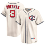 Chicago Cubs #3 Alex Bregman Player Cream Field of Dreams Limited Home Game Stitched Baseball Jersey