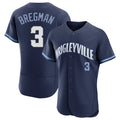Chicago Cubs #3 Alex Bregman Player Navy City Connect Limited Elite Home Stitched Baseball Jersey