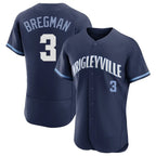 Chicago Cubs #3 Alex Bregman Player Navy City Connect Limited Elite Home Stitched Baseball Jersey