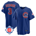 Chicago Cubs #3 Alex Bregman Player Royal 150th Anniversary Home Game Stitched Baseball Jersey