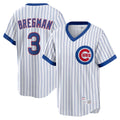 Chicago Cubs #3 Alex Bregman Player White T-shirt Cooperstown Collection Limited Stitched Baseball Jersey
