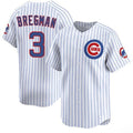 Chicago Cubs #3 Alex Bregman White 2026 Home Limited Stitched Jersey