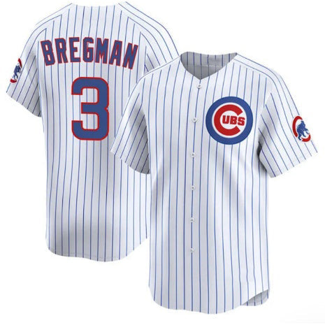Chicago Cubs #3 Alex Bregman White 2026 Home Limited Stitched Jersey