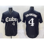 Chicago Cubs #4 Pete Crow-Armstrong Black 'Gothic North Side Edition' Vapor Premier Limited Stitched Jersey