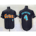Chicago Cubs #4 Pete Crow-Armstrong Black 'Graffiti North Side Edition' Vapor Premier Limited Stitched Jersey