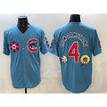 Chicago Cubs #4 Pete Crow-Armstrong Blue 2025 Tokyo Series 2nd Alternate Limited Stitched Jersey