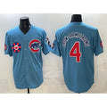 Chicago Cubs #4 Pete Crow-Armstrong Blue 2025 Tokyo Series 2nd Alternate Limited Stitched Jersey