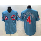 Chicago Cubs #4 Pete Crow-Armstrong Blue 2025 Tokyo Series 2nd Alternate Limited Stitched Jersey