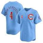 Chicago Cubs #4 Pete Crow-Armstrong Light Blue Alternate Limited Player Jersey
