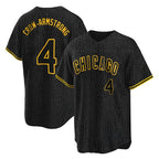 Chicago Cubs #4 Pete Crow-Armstrong Player Black Snake Skin City Game Stitched Baseball Jersey