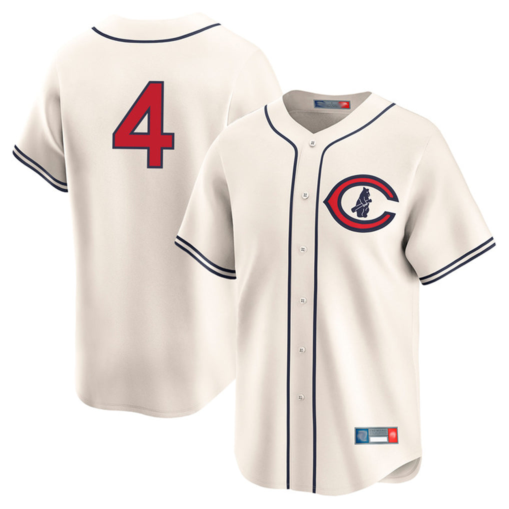 Chicago Cubs #4 Pete Crow-Armstrong Player Cream Field of Dreams Limited Home Game Stitched Baseball Jersey