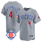 Chicago Cubs #4 Pete Crow-Armstrong Player Gray Road 150th Anniversary Limited Home Stitched Baseball Jersey
